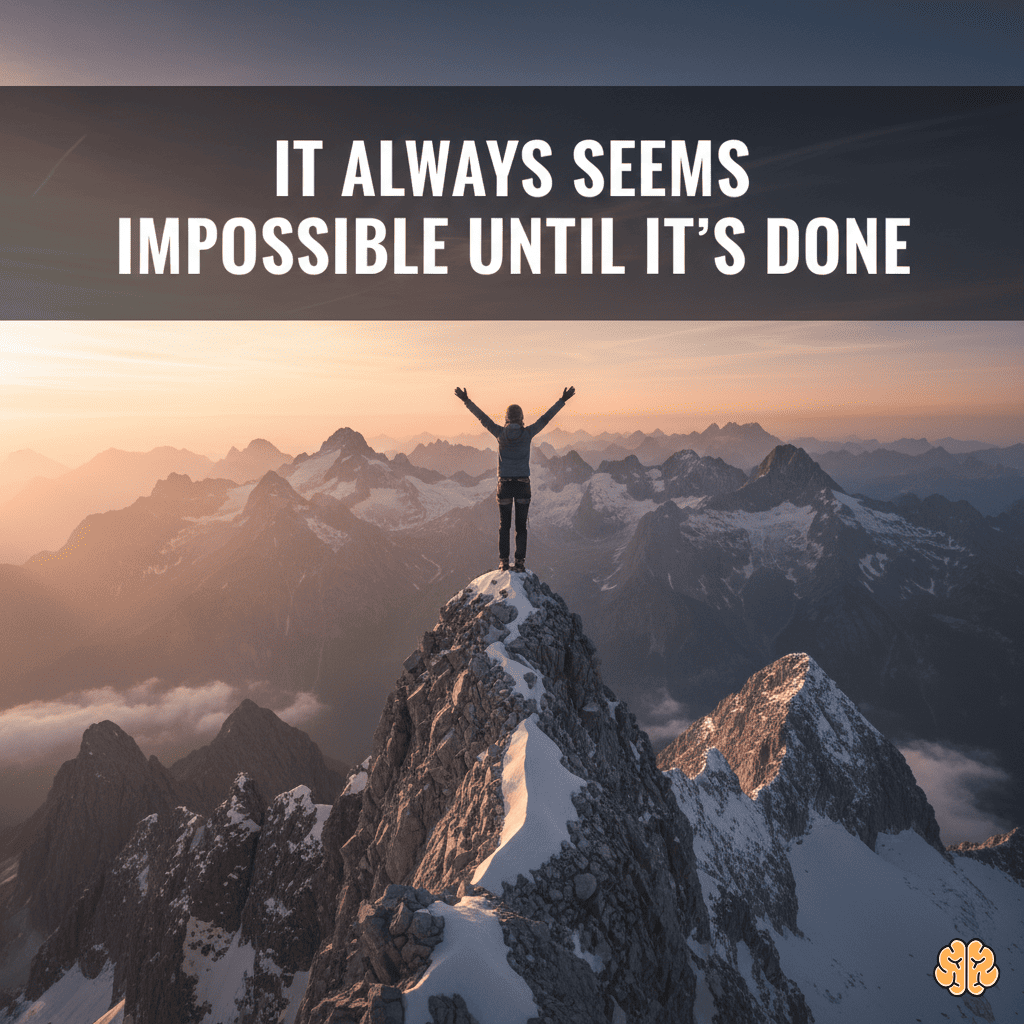 It always seems impossible until it's done.