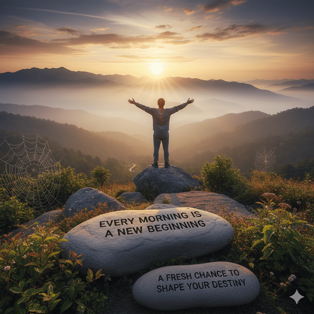 Every morning is a new beginning, a fresh chance to shape your destiny