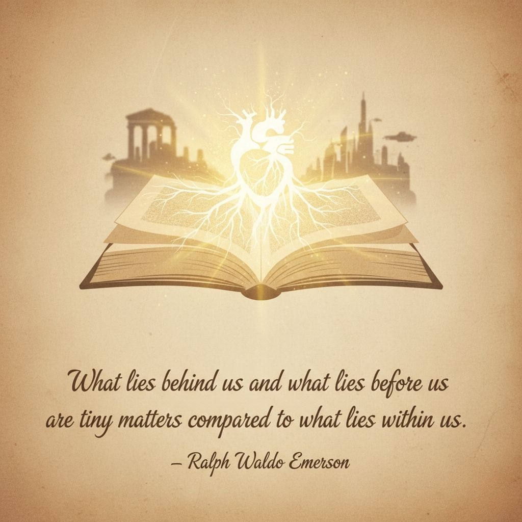 What lies behind us and what lies before us are tiny matters compared to what lies within us.